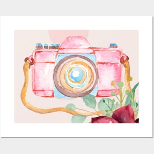 Colorful Vintage Camera Posters and Art